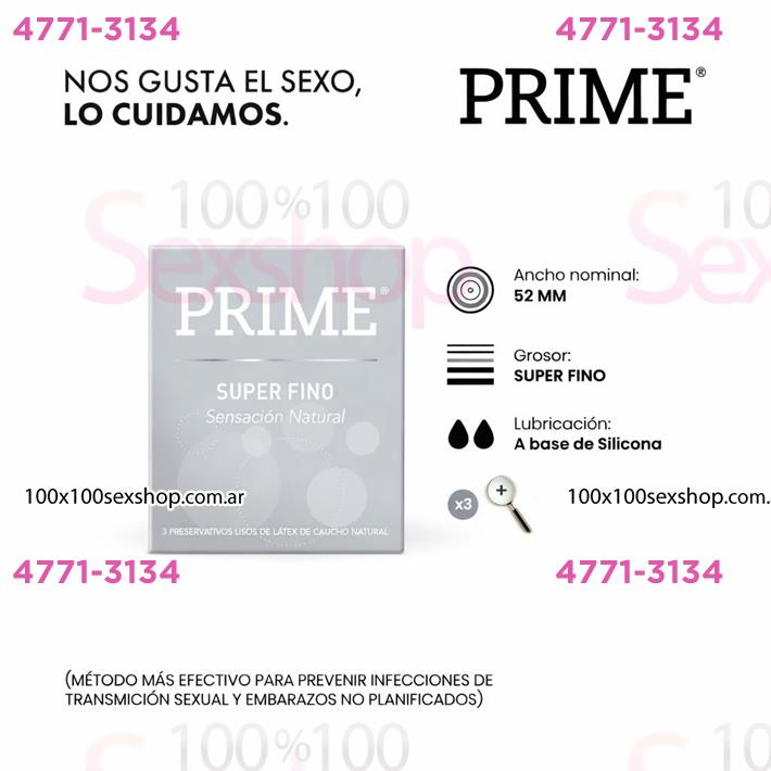 Cód: CA FP SUPERF - Preservativo Prime Superfino - $ 6000